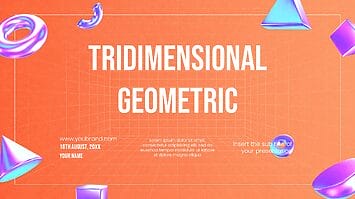 Tridimensional Geometric Google Slides PowerPoint Templates