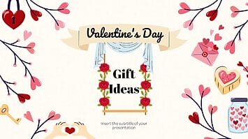 Valentine's Day Gift Ideas Free Google Slides PowerPoint Template