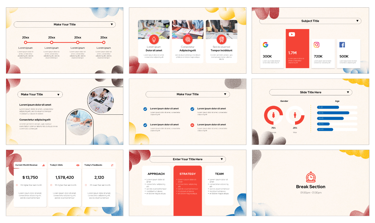 Waves Newsletter Free Google Slides Themes PowerPoint Templates