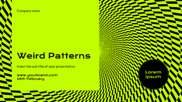 Weird Patterns Presentation Templates - Google Slides PowerPoint