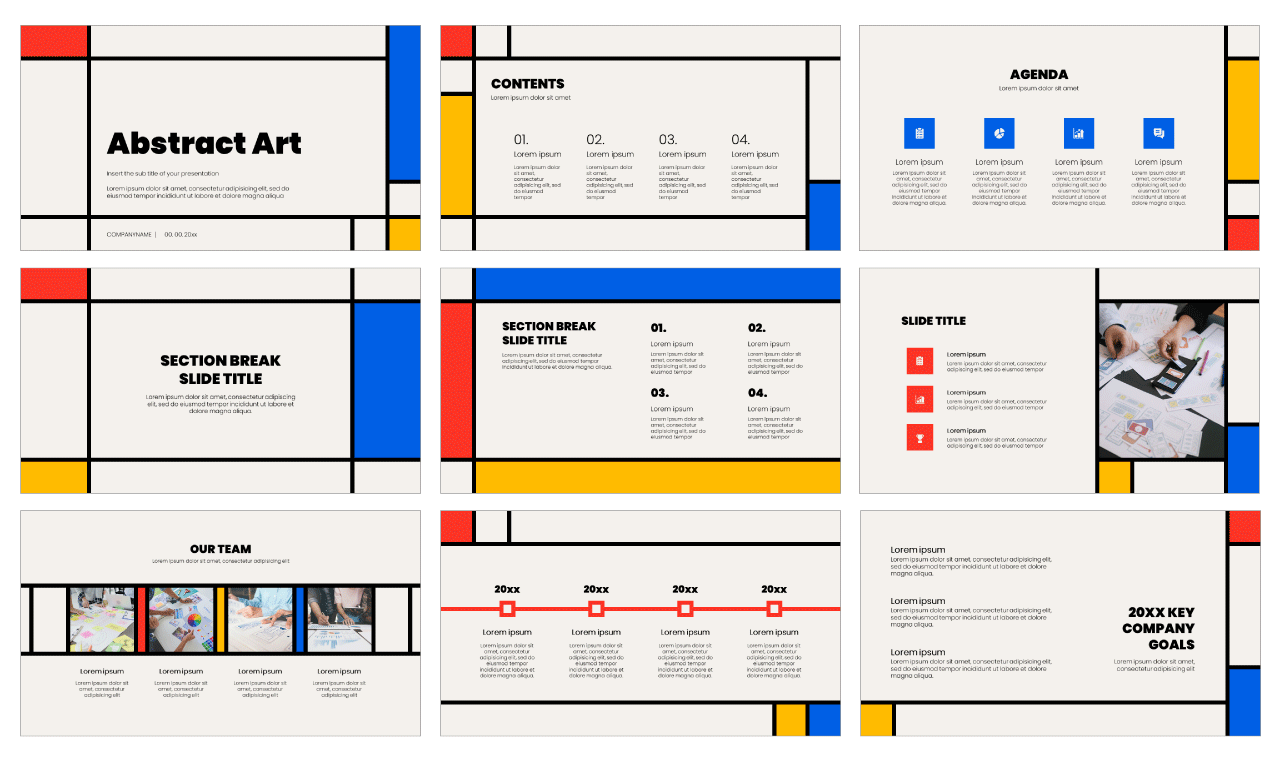 Abstract Art Google Slides Themes and PowerPoint Templates