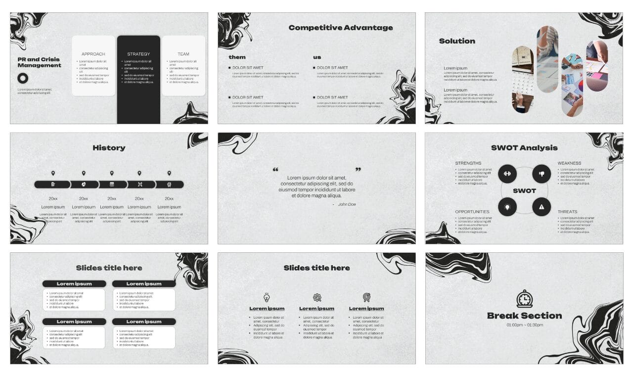 Abstract Fluid Free Google Slides Themes PowerPoint Templates