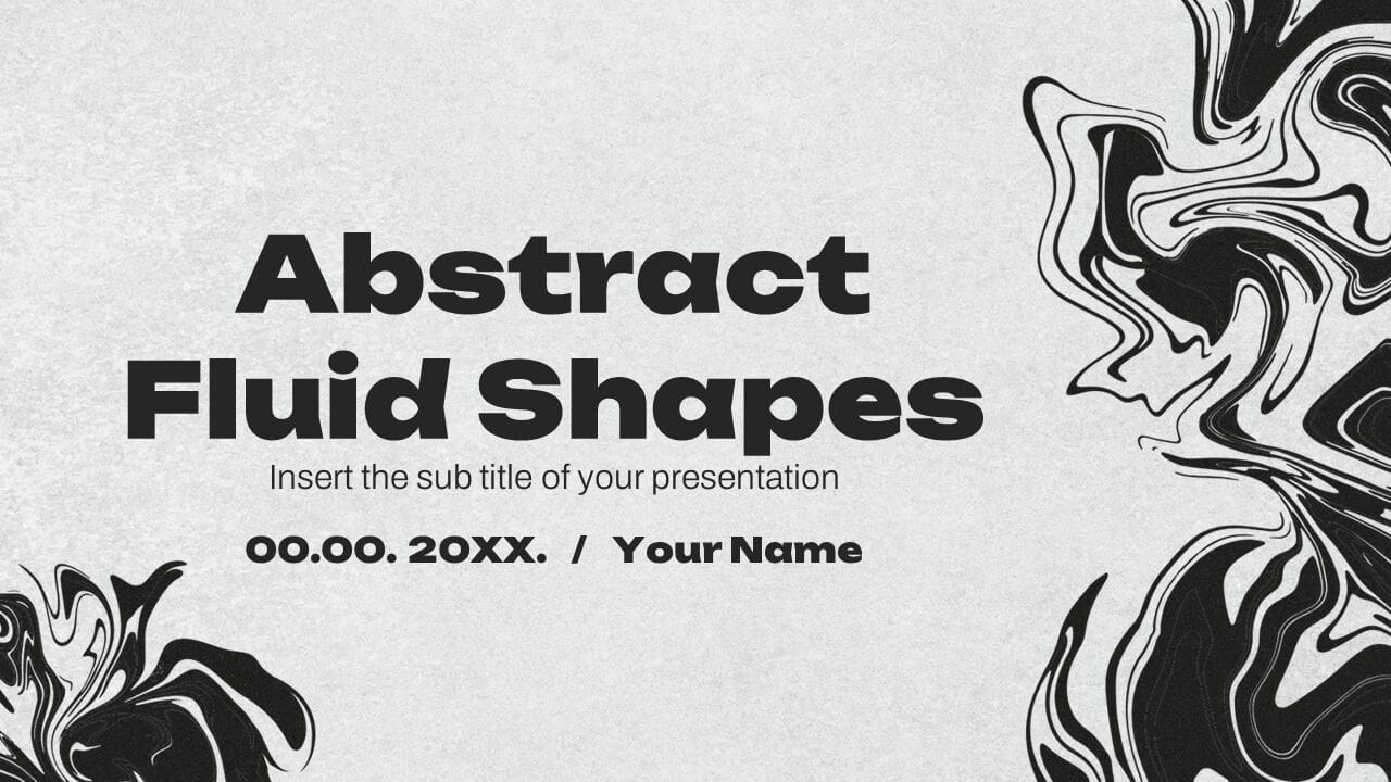 Abstract Fluid Shapes Google Slides Theme PowerPoint Template