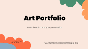Art Portfolio Free Google Slides Themes PowerPoint Templates