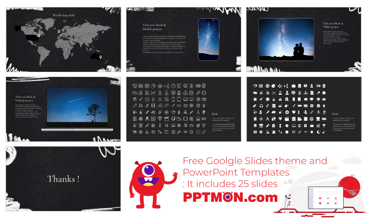 Blackboard Free Google Slides Themes PowerPoint Templates