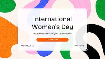 Celebrate International Women's Day Google Slides PPT Template
