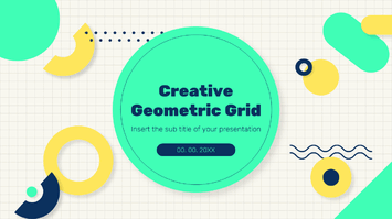 Creative Geometric Grid Google Slides and PowerPoint Templates