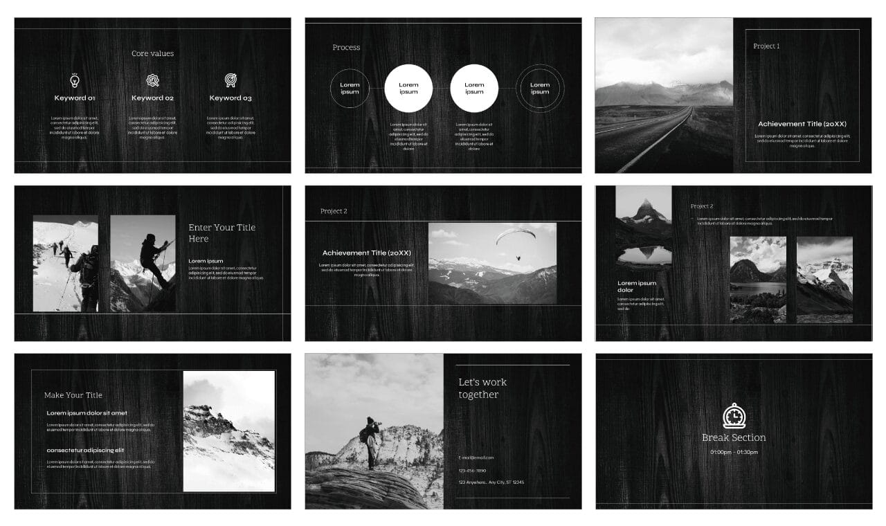 Dark Wood Free Google Slides Themes PowerPoint Templates
