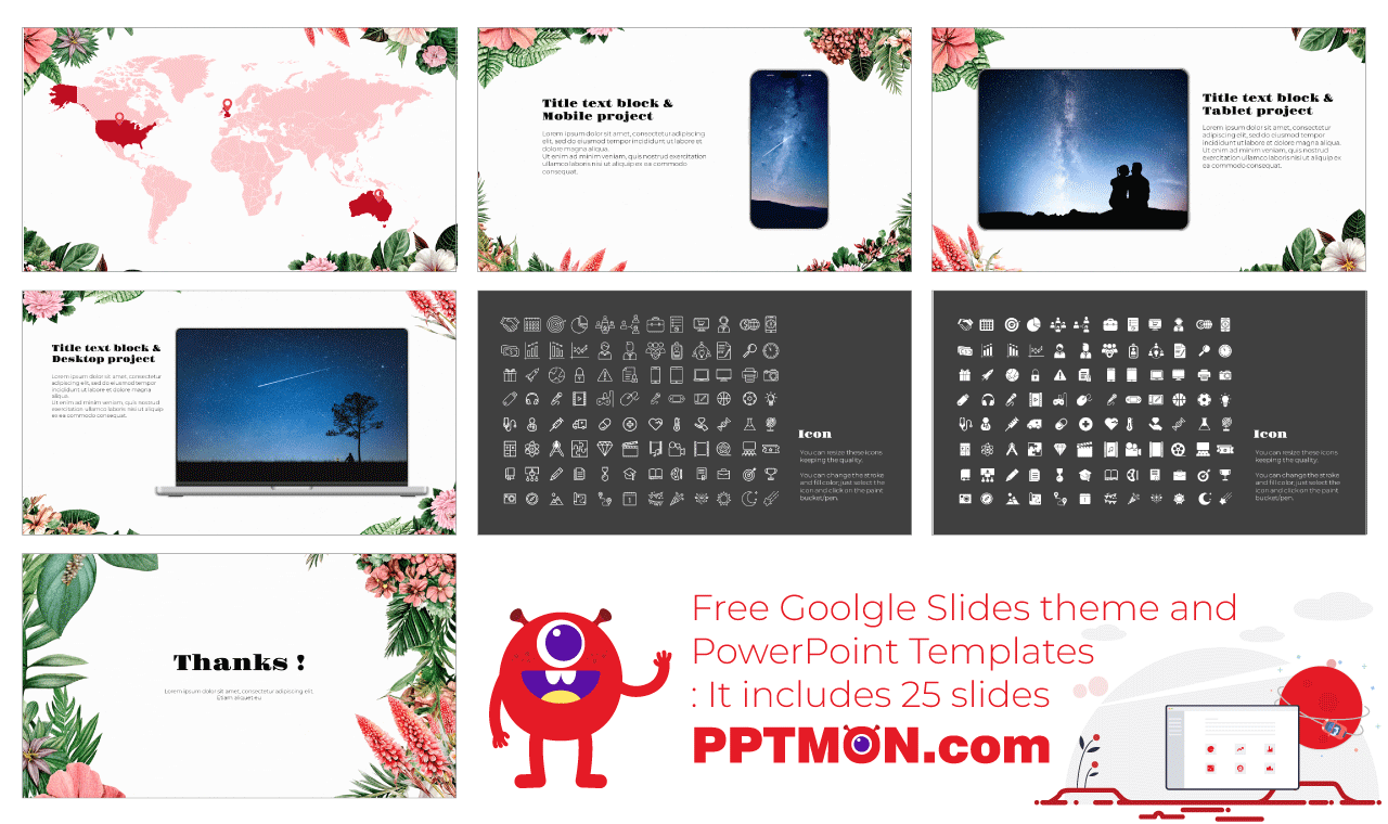 Floral Wedding Free Google Slides Themes PowerPoint Templates