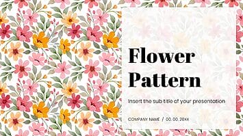 Flower Pattern Free Google Slides Themes PowerPoint Templates