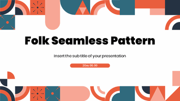 Folk Seamless Pattern Google Slides Theme PowerPoint Template