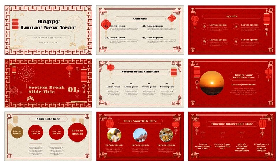 Happy Lunar New Year Google Slides Theme PowerPoint Template