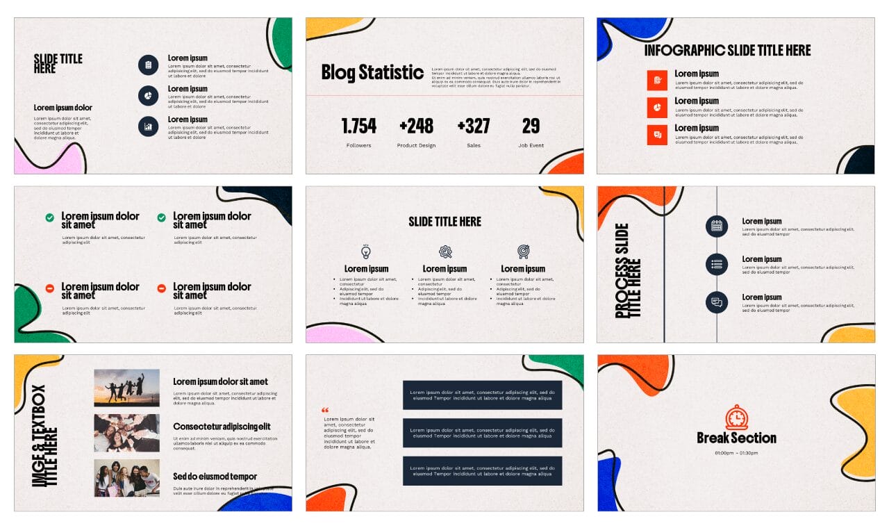 Irregular Blobs Lines Free Google Slides Themes PowerPoint Templates