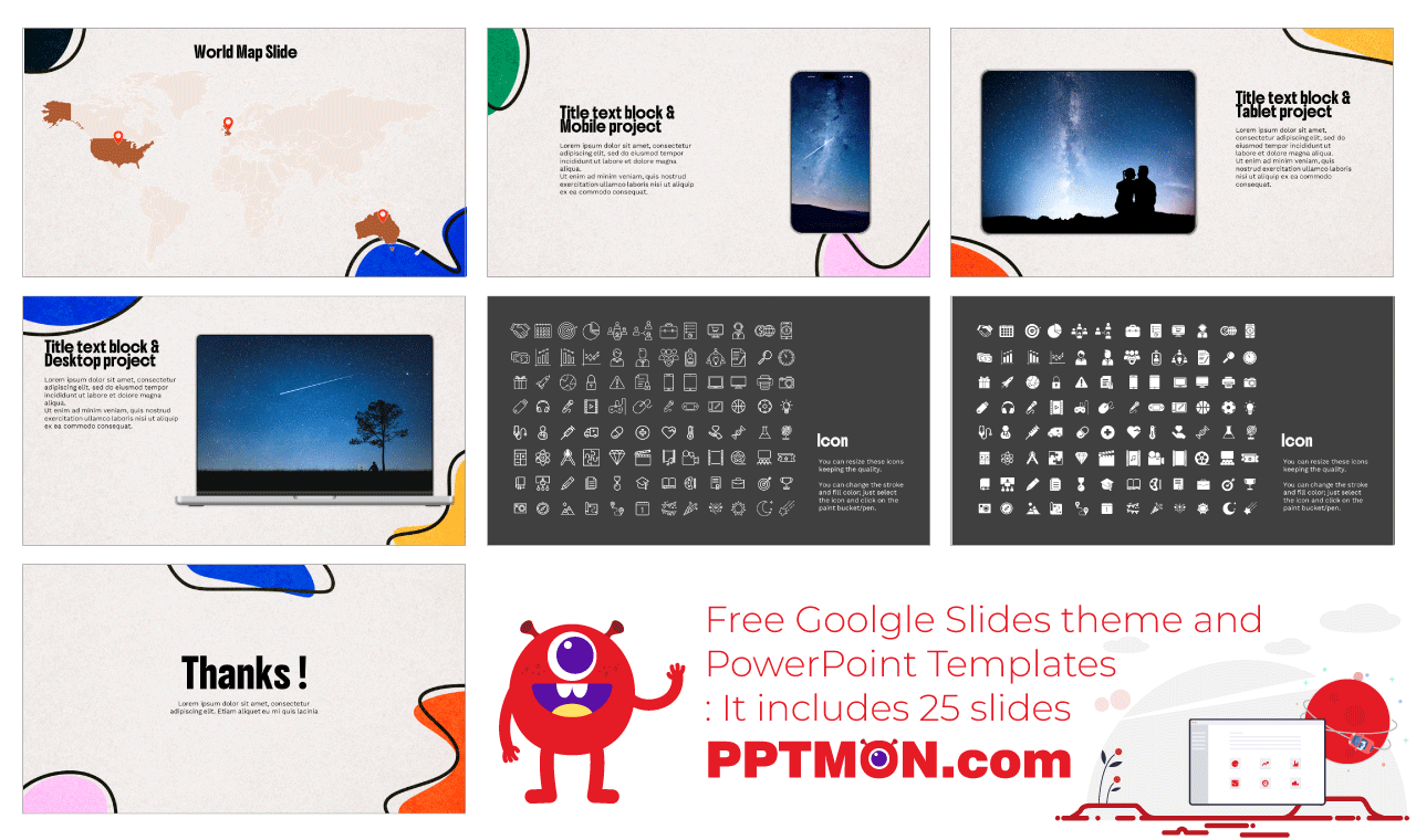 Irregular Blobs Lines Google Slides Themes PowerPoint Templates