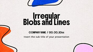 Irregular Blobs and Lines Google Slides PowerPoint Templates