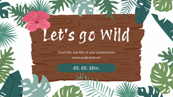 Let's go Wild Google Slides Themes PowerPoint Templates