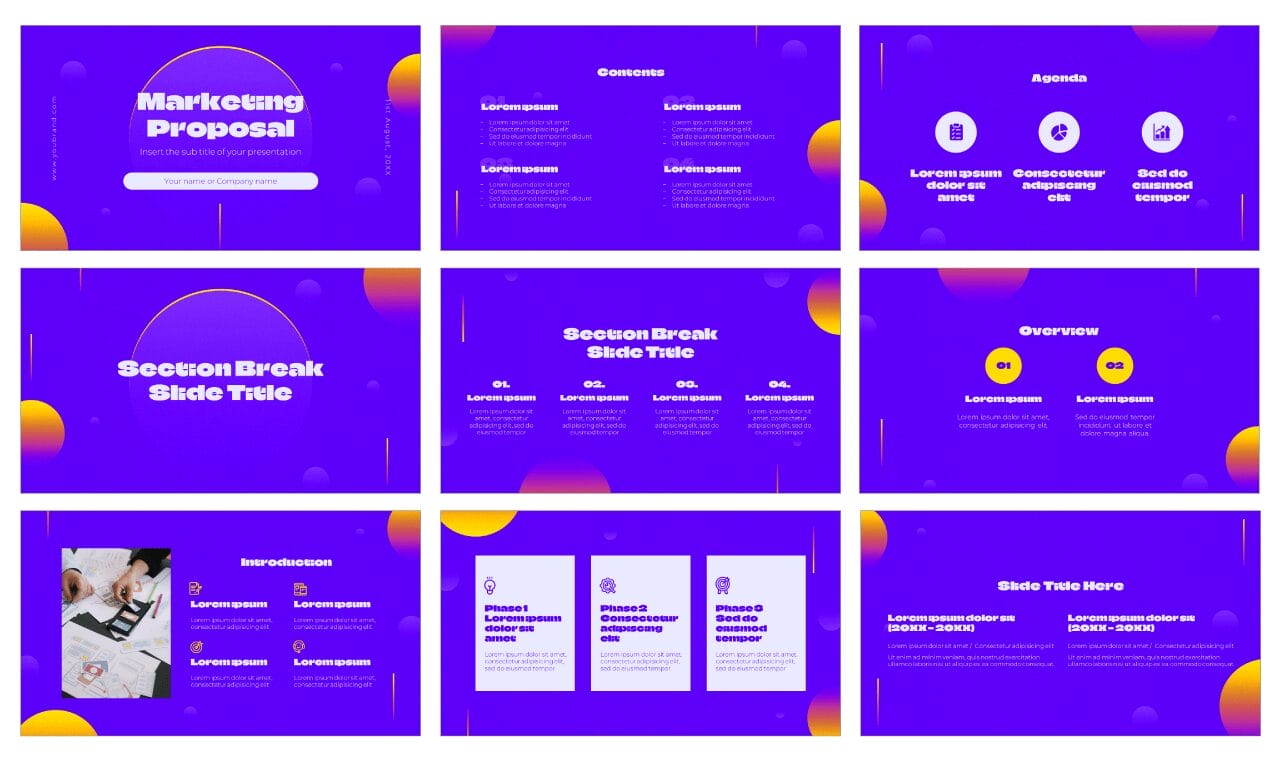 Marketing Proposal Free Google Slides Theme PowerPoint Template
