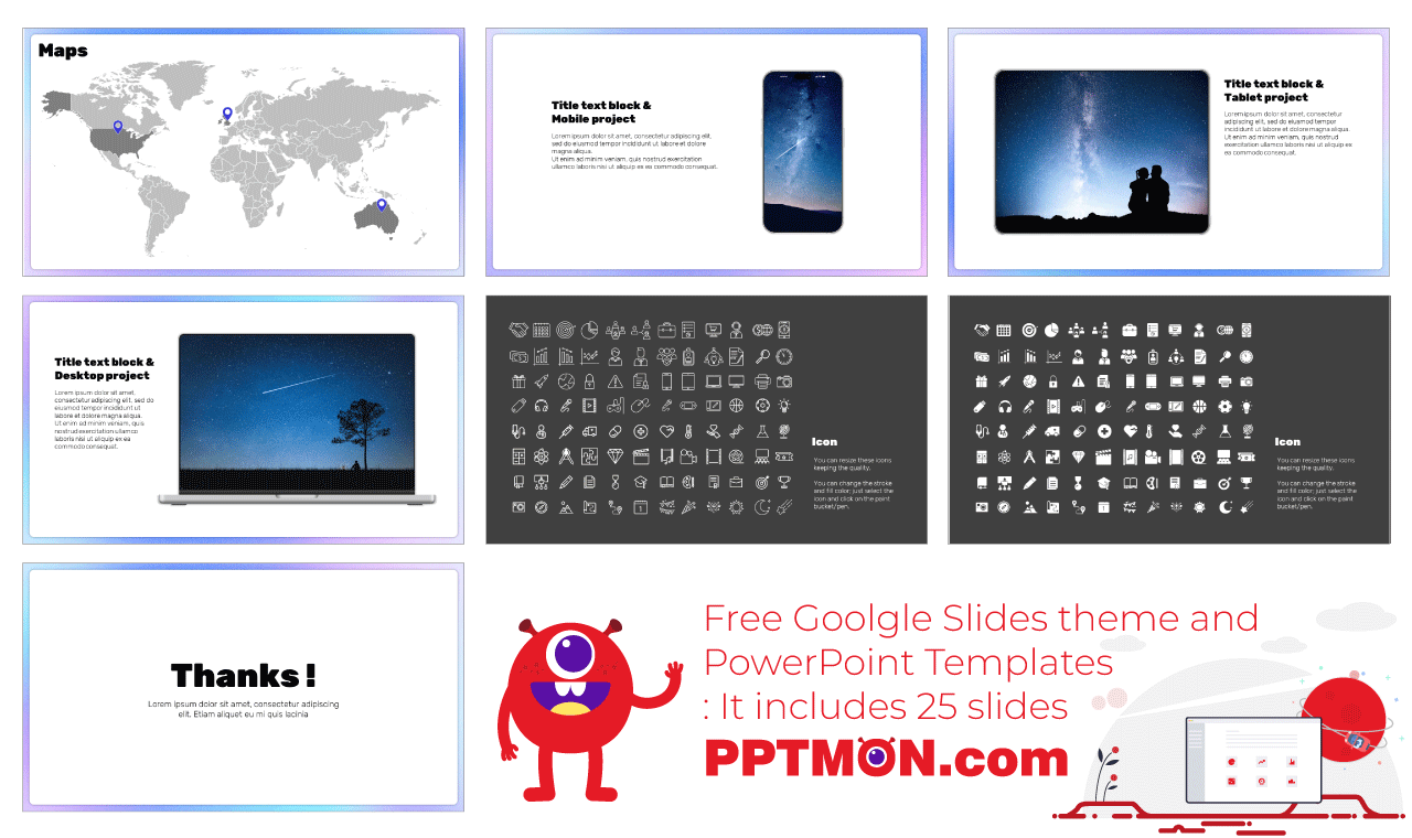 Modern Gradation Free Google Slides Themes PowerPoint Templates