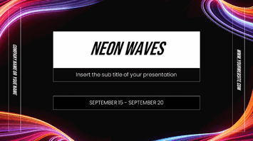 Neon Waves Free Google Slides Themes PowerPoint Templates
