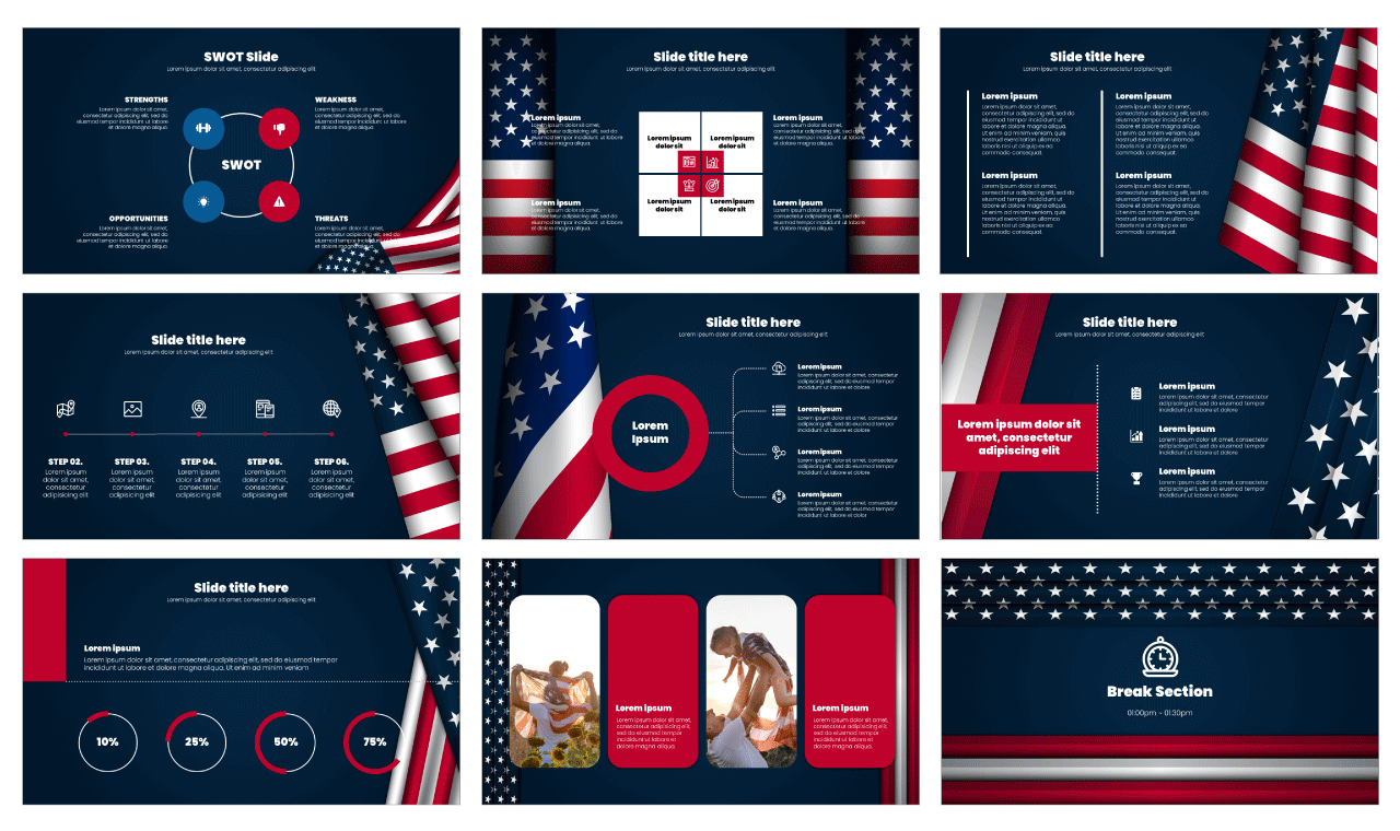 USA President's Day Google Slides Themes PowerPoint Templates