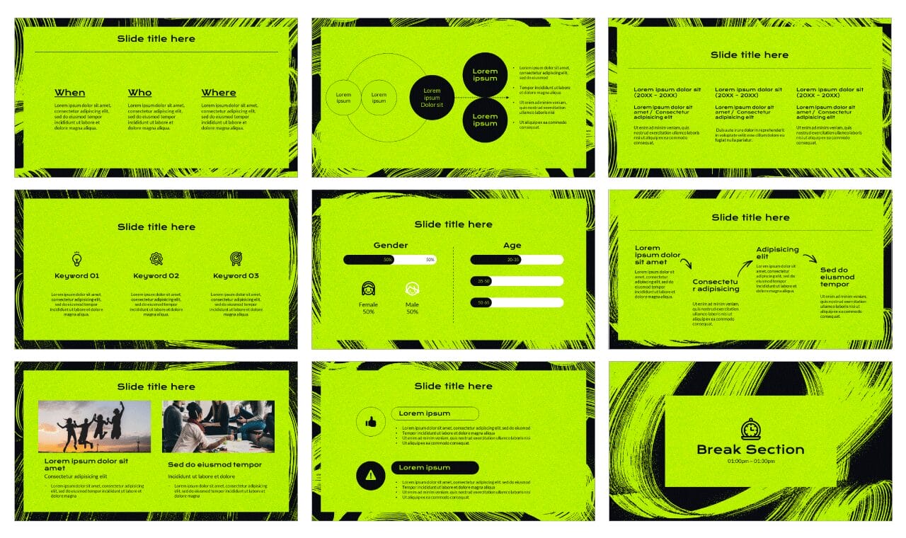 Vibrant Painting Free Google Slides Themes PowerPoint Templates