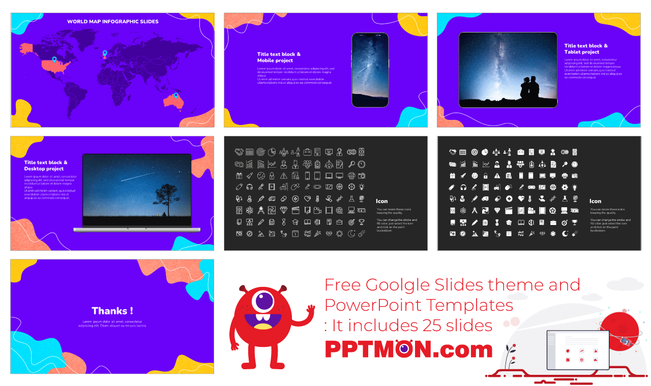 Wavy Memphis Free Google Slides Themes PowerPoint Templates
