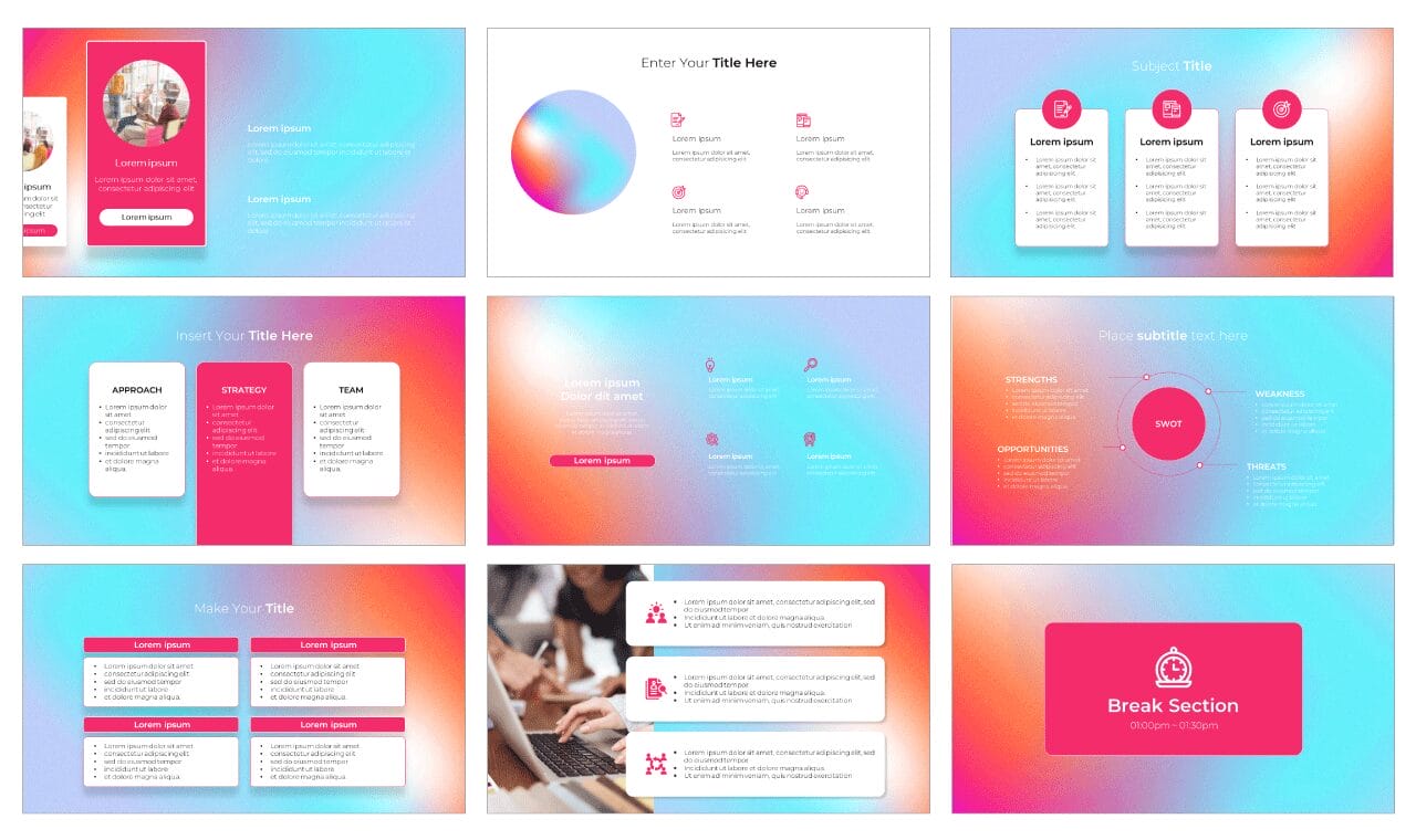 Web Conferencing Google Slides Theme PowerPoint Template