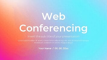 Web Conferencing Presentation Template - Google Slides and PPT