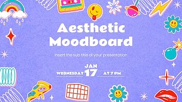 Aesthetic Moodboard Google Slides Theme PowerPoint Template