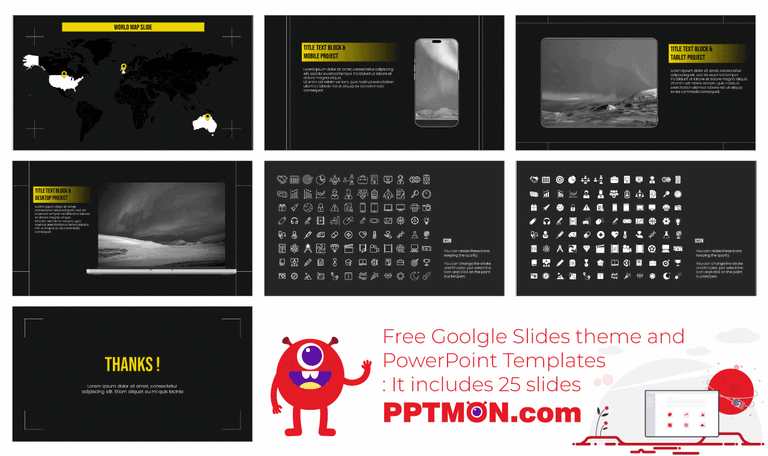 Architecture and Interior Portfolio Google Slides & PPT Templates