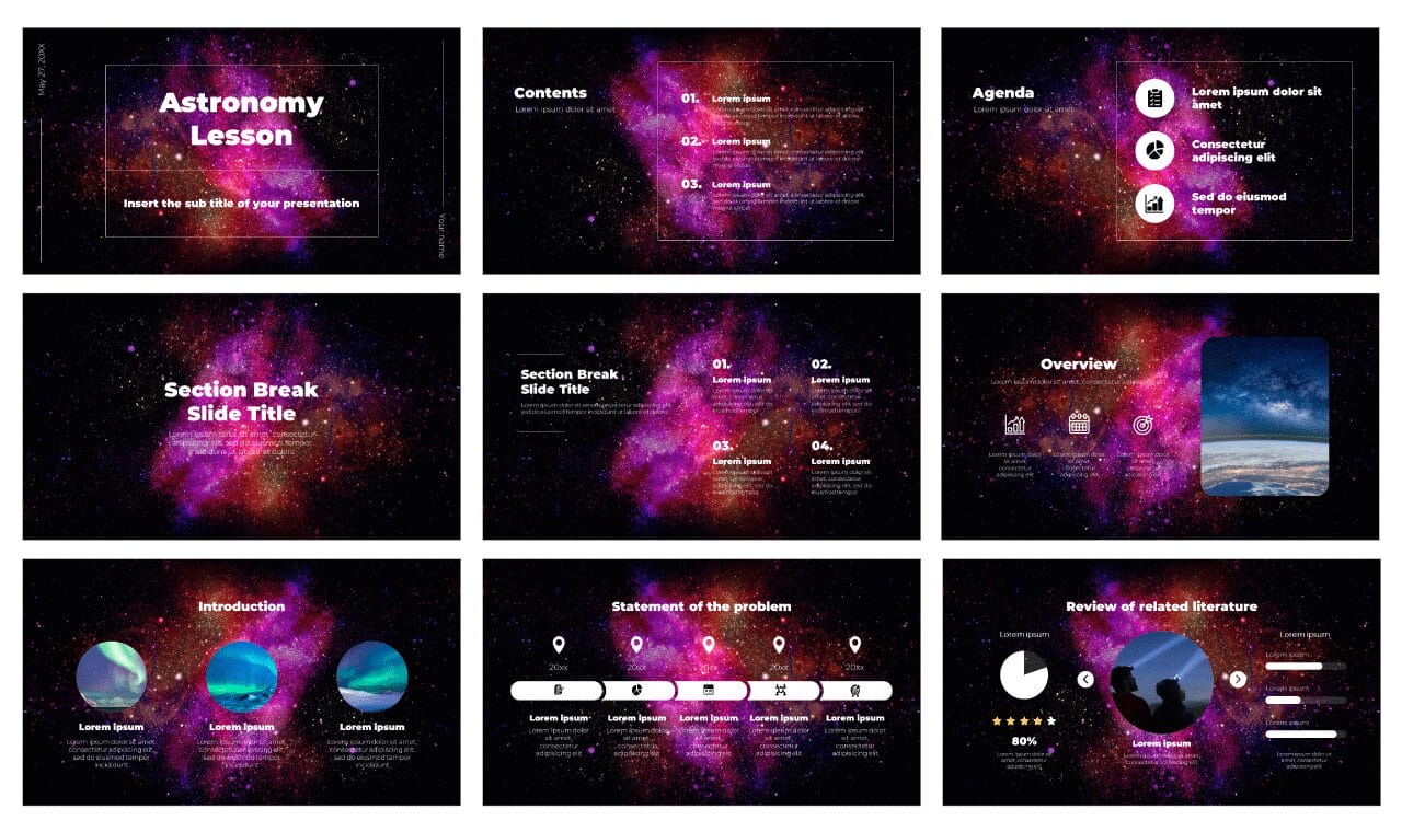 Astronomy Lesson Google Slides Themes PowerPoint Templates