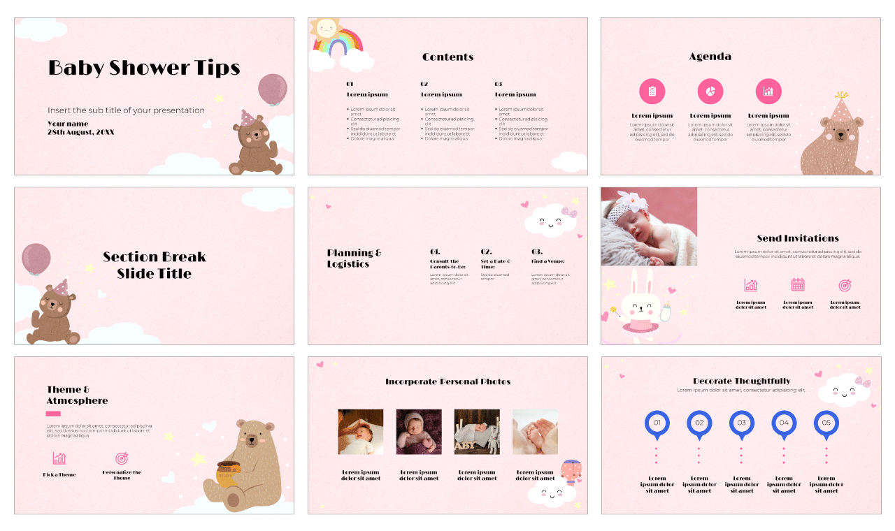 Baby Shower Tips Free Google Slides Theme PowerPoint Template