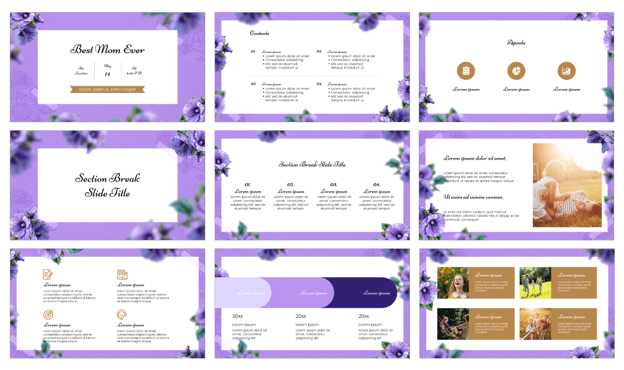Best Mom Ever Google Slides Themes PowerPoint Templates