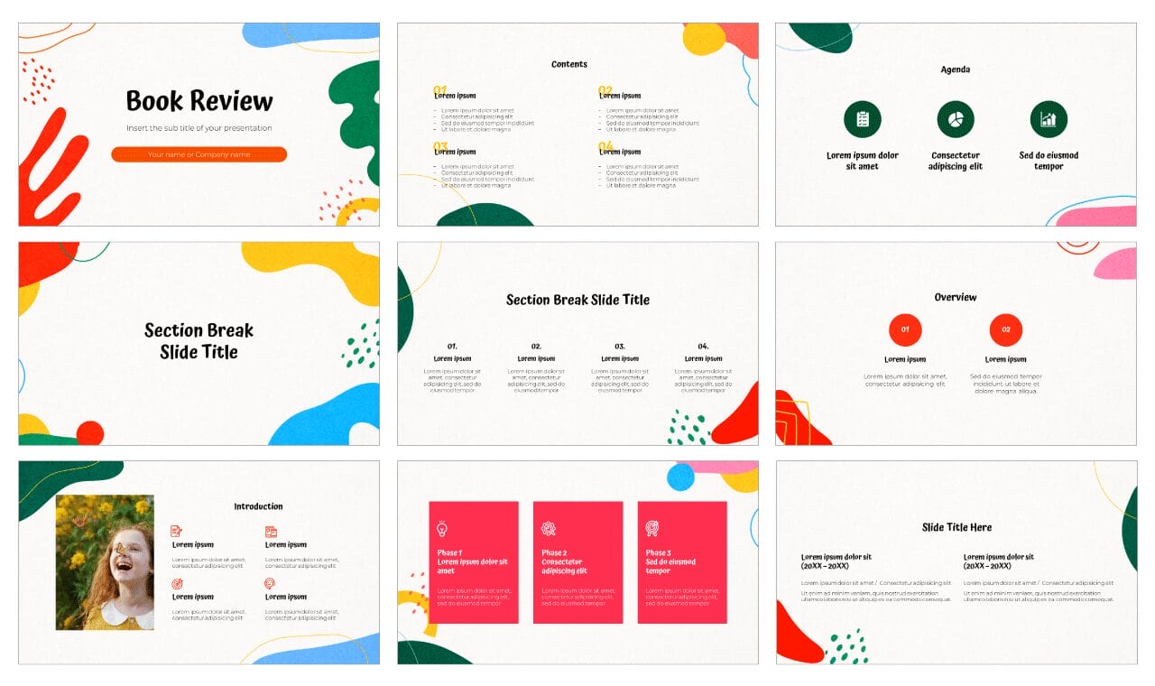 Book Review Google Slides Themes PowerPoint Templates