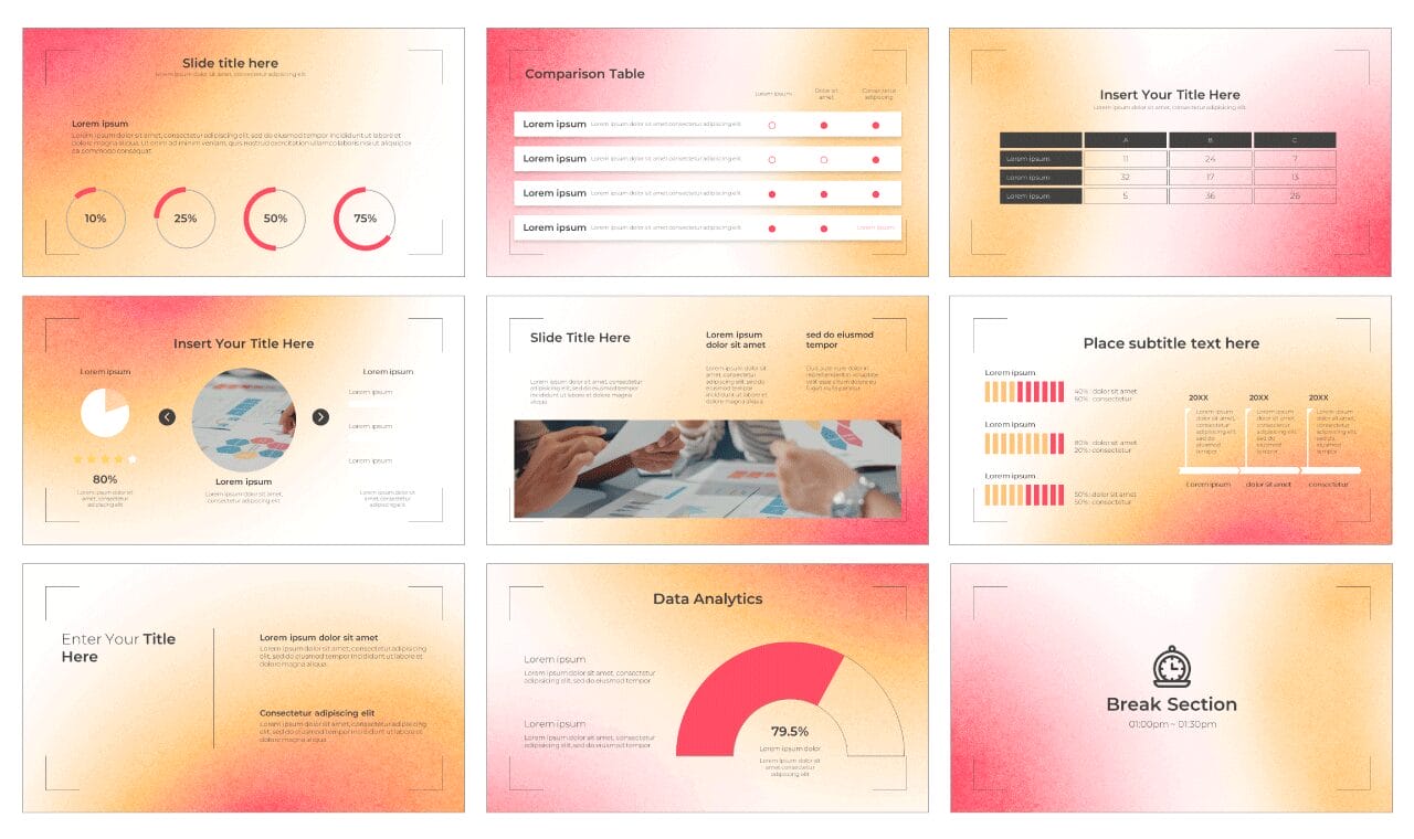 Business Cost Analysis Free Google Slides Theme PowerPoint Template
