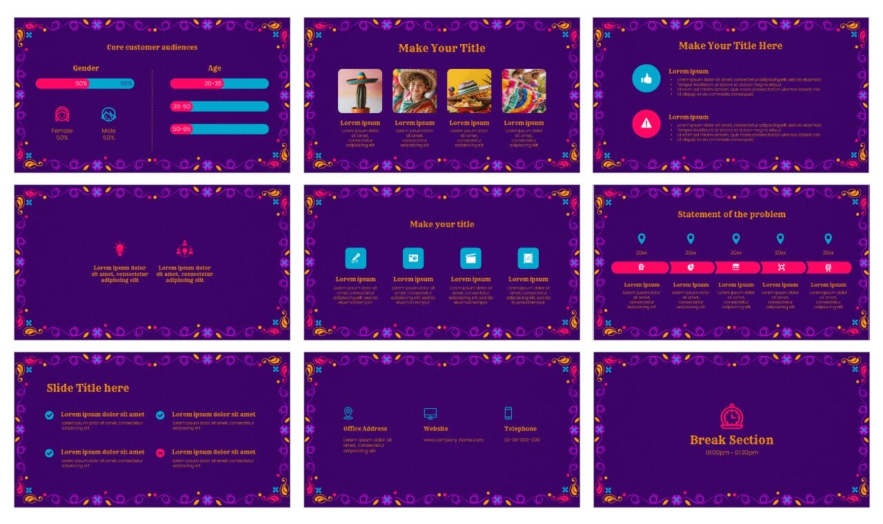 Cinco de Mayo Google Slides Theme PowerPoint Template