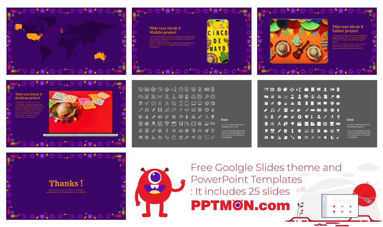 Cinco de Mayo Google Slides Theme and PowerPoint Template