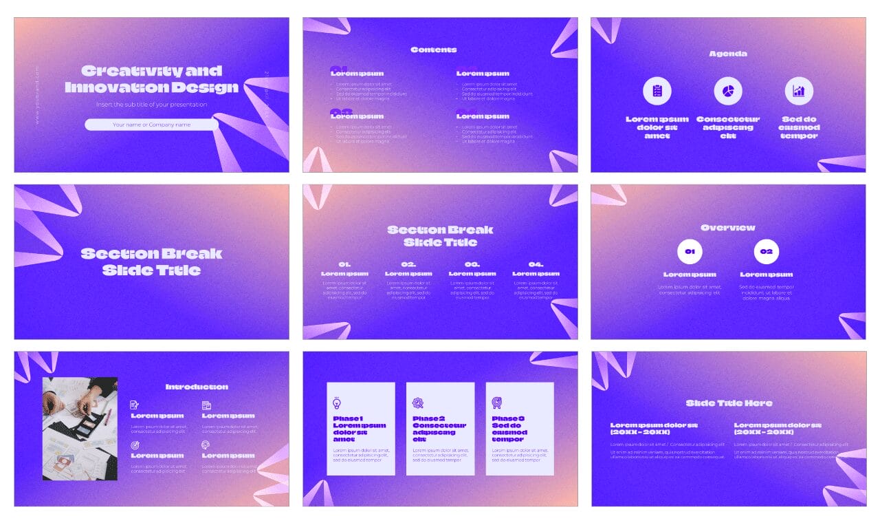 Creativity Innovation Design Google Slides Themes PowerPoint Templates