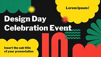 Design Day Celebration Event Google Slides PowerPoint Template