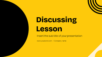 Discussing Lesson Google Slides Themes PowerPoint Templates