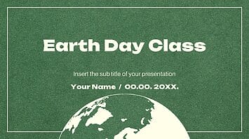 Earth Day Class Free Google Slides Theme PowerPoint Template