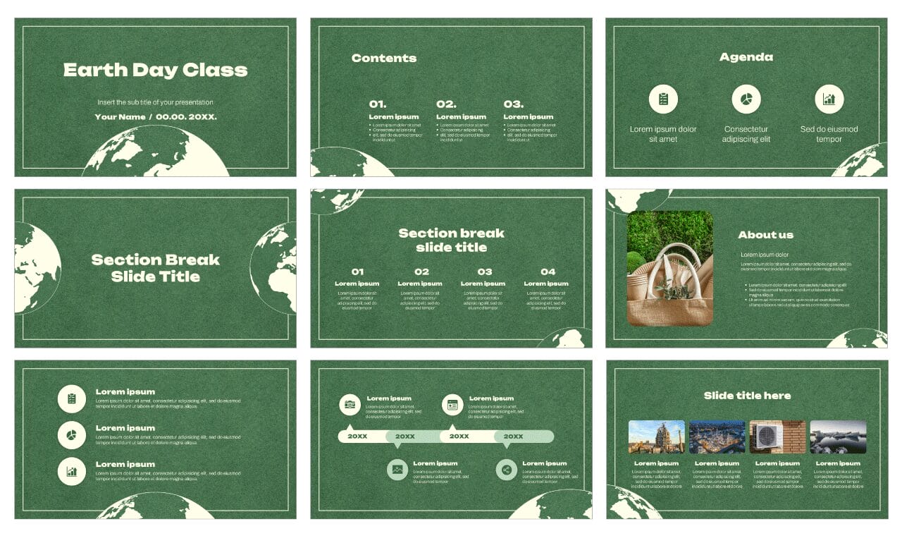 Earth Day Class Google Slides Themes PowerPoint Templates