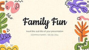 Family Fun Presentation Template - Google Slides and PowerPoint