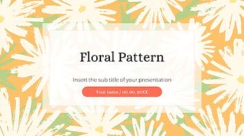 Floral Pattern Free Presentation Templates - Google Slides & PPT