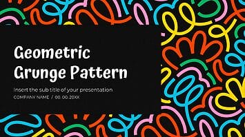 Geometric Grunge Pattern Google Slides and PowerPoint Template