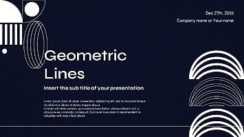 Geometric Lines Free Google Slides Theme PowerPoint Template