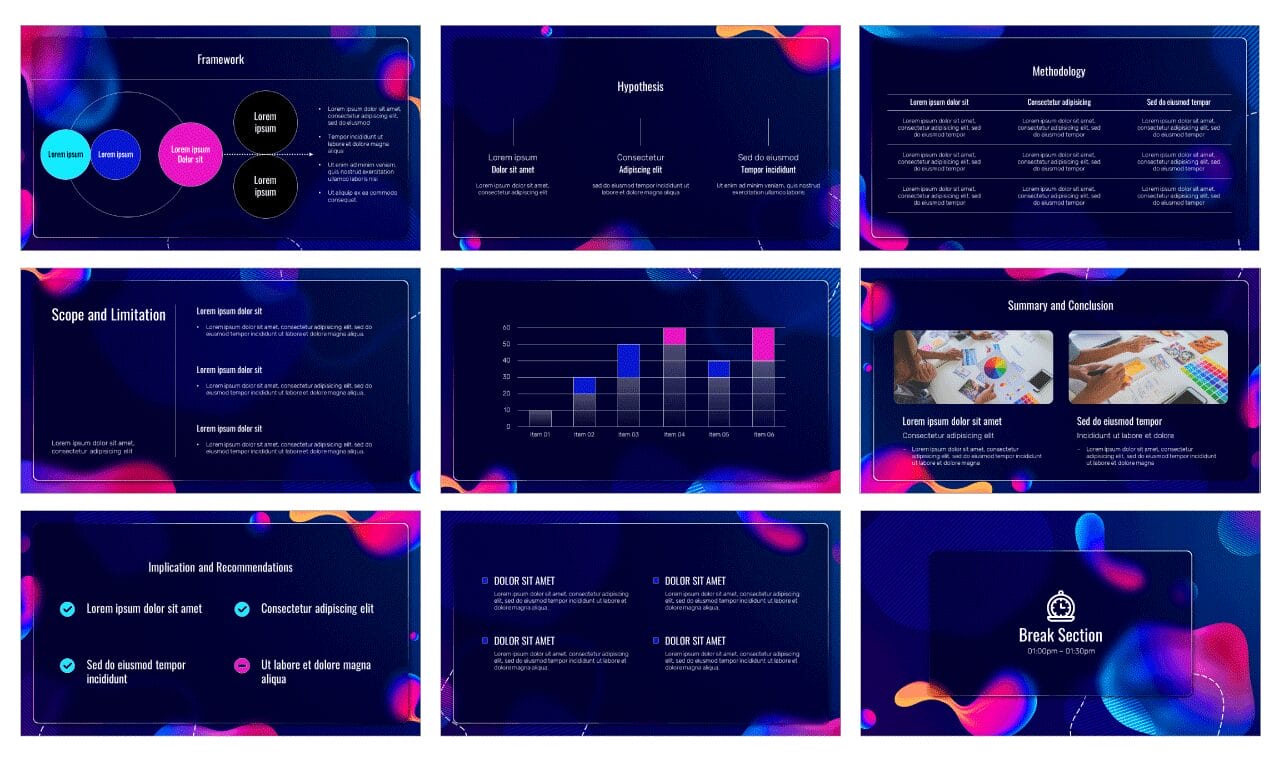 Glassmorphism Free Google Slides Themes PowerPoint Templates