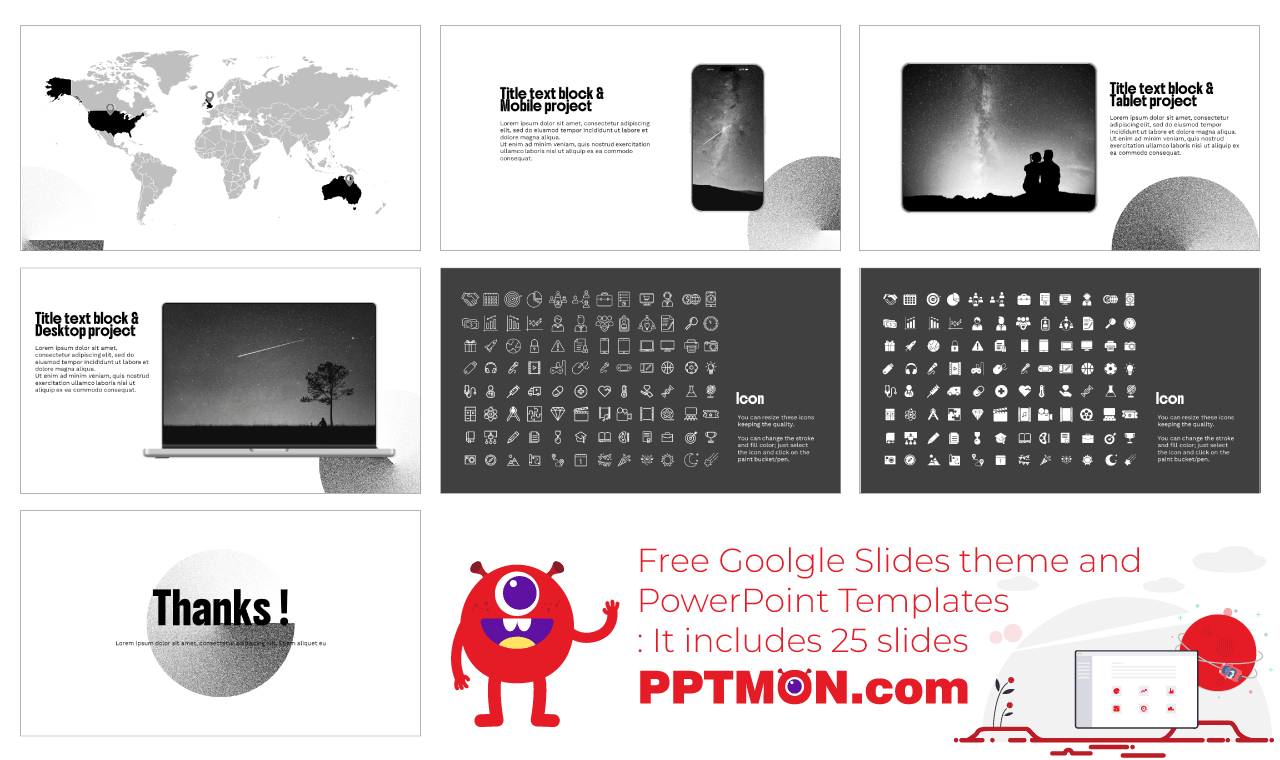 Gradient Dot Google Slide Theme PowerPoint Template
