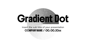 Gradient Dot Presentation Template - Google Slide and PowerPoint
