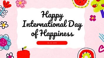 Happy International Day of Happiness Google Slides PPT Template